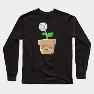 Flower Pot Design Art Long Sleeve T-Shirt